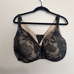 Cacique Black Lace Balconette Bra